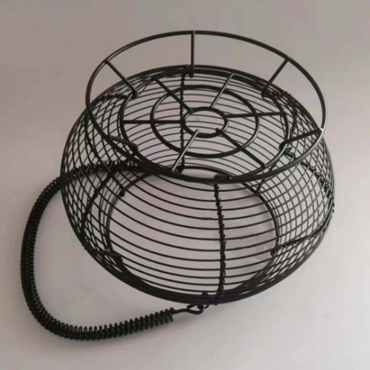 wire egg basket with handle for food storage - vue 7 sur 7