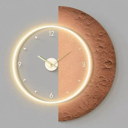 modern design led wall clock for home decor