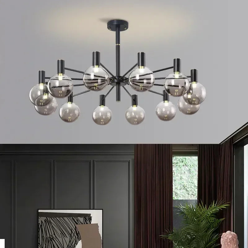 Nordic minimalist glass pendant light for modern decor