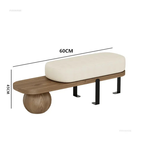 multifunctional solid wood bench for stylish interior - vue 15 sur 19