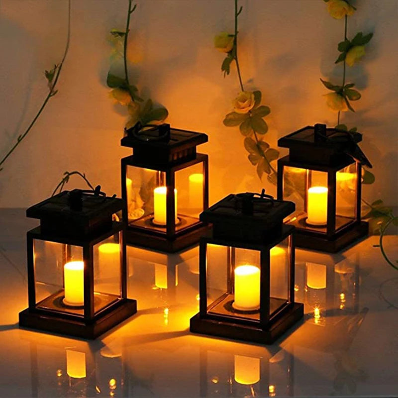 Retro solar lights for decorative garden and yard