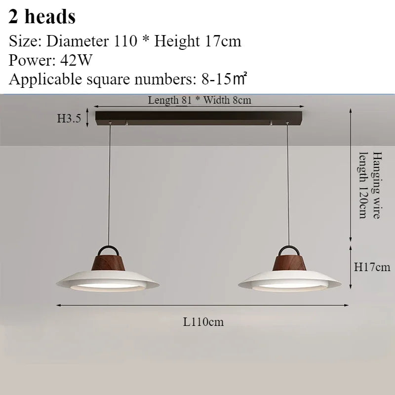 Modern nordic creative chandelier for interior decoration with LED lights - vue 15 sur 16