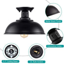 Retro industrial American style ceiling light with iron mesh shade