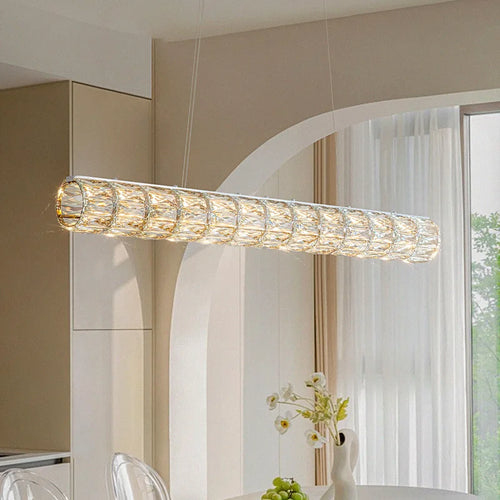 Modern crystal pendant light for elegant lighting - vue 2 sur 10