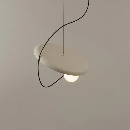 3d design LED pendant light with movable sphere and adjustable cord - vue 4 sur 18