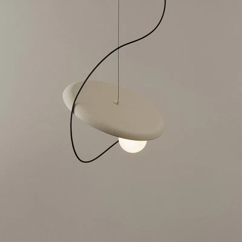 3d design LED pendant light with movable sphere and adjustable cord - vue 3 sur 18