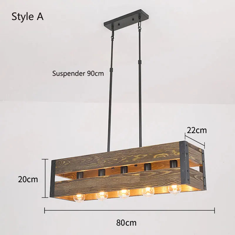 Vintage industrial chandeliers for loft - vue 3 sur 8