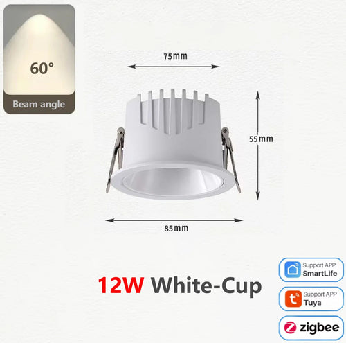 Zigbee aluminium dimmable COB LED spot - vue 9 sur 17