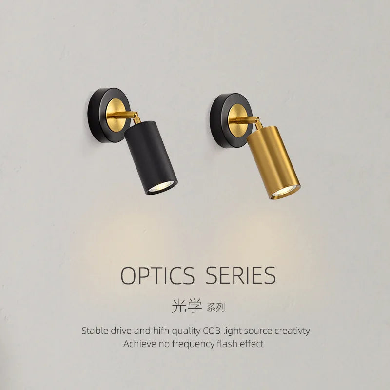 modern adjustable rotating wall light for reading and study