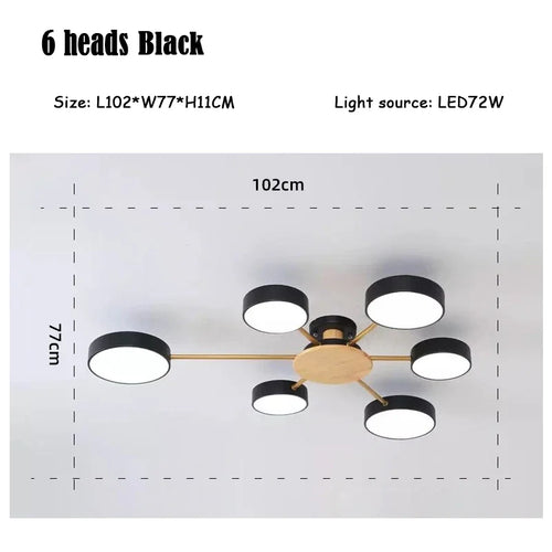 Modern creative LED ceiling light for interior decoration - vue 14 sur 25