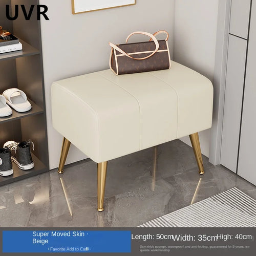 modern and luxurious shoe bench with comfortable seat - vue 8 sur 10