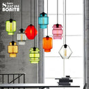 Modern transparent glass pendant chandelier with elegant design