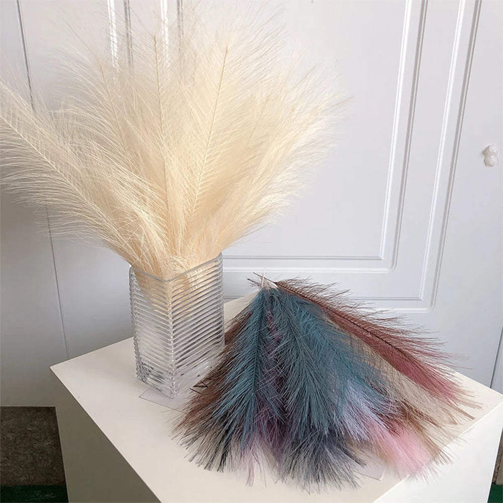 Set of artificial pampas for wedding and party decoration - vue 5 sur 18