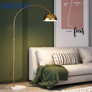Modern nordic marble floor lamp with luxury decor