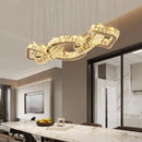 Modern golden crystal design chandelier for dining room indoor lighting