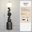 Round glass designer floor lamp for modern decor