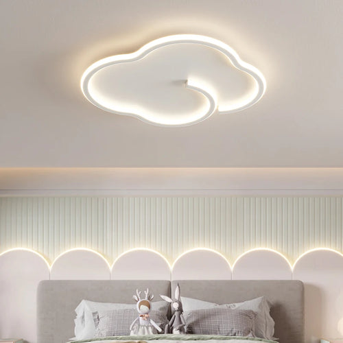 Scandinavian cloud ceiling light with optional dimming and remote control - vue 5 sur 11