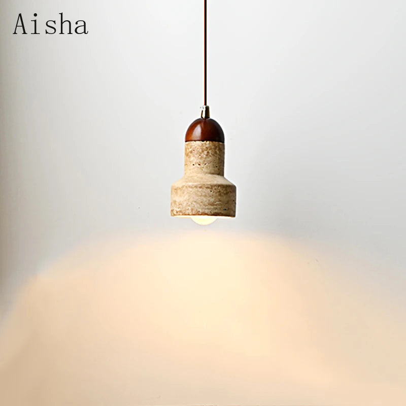 Marble pendant light for modern interior decor