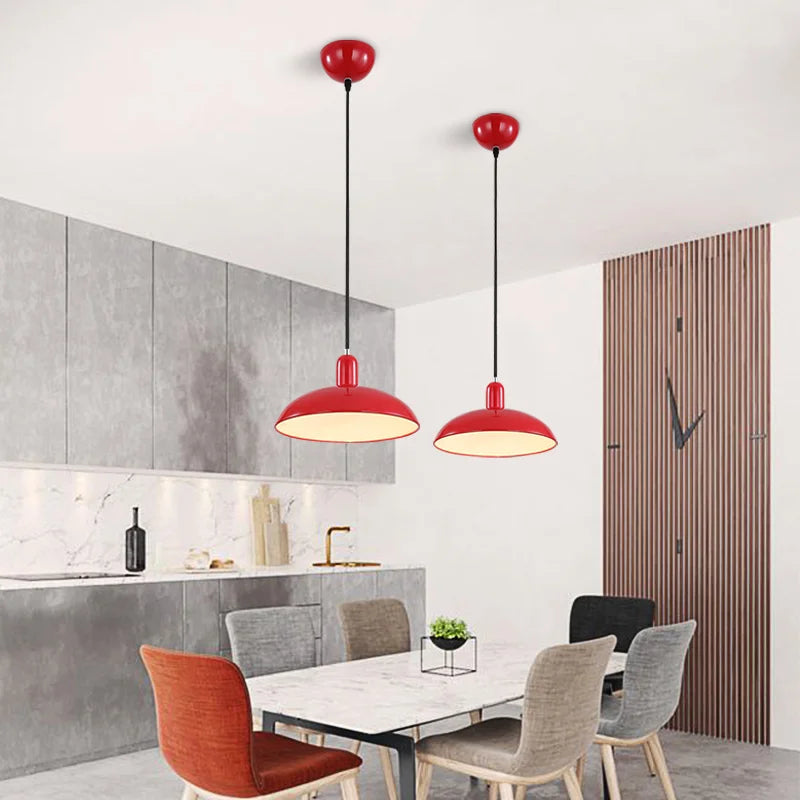 Modern minimalist industrial kaiser style LED chandelier - vue 4 sur 9