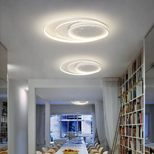 Modern romantic star recessed LED ceiling light for children - vue 5 sur 12