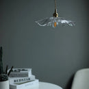 Vintage flower glass pendant light