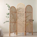 mobile japanese style folding rattan screen
