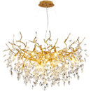 Luxurious gold glass chandelier for interior decoration