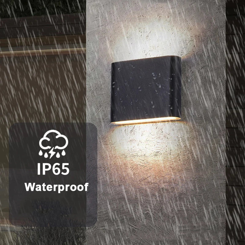 Modern waterproof LED wall light decorative indoor outdoor aluminium