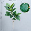 Artificial ficus branches with large banyan leaves for garden decoration