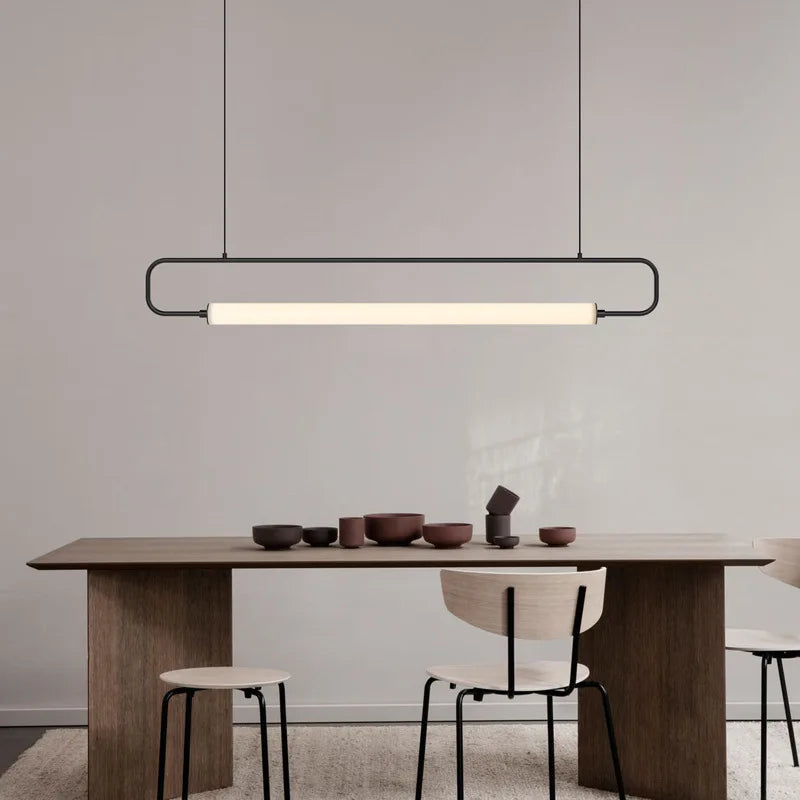 suspension nordique simple moderne en fer pour restaurant de luxe - vue 3 sur 9