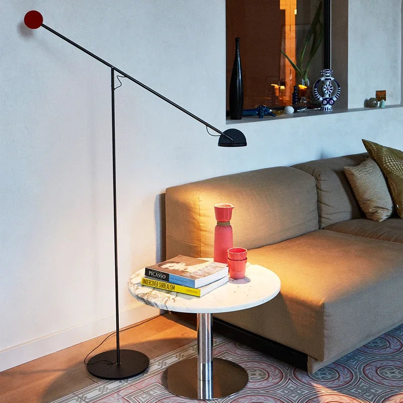 Nordic minimalist floor lamp for elegant interior decor - vue 5 sur 7