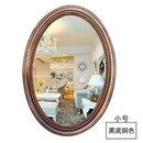 Nordic oval decorative mirrors hanging in macrame