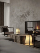 Retro Japanese fabric LED floor lamp with modern decorative design