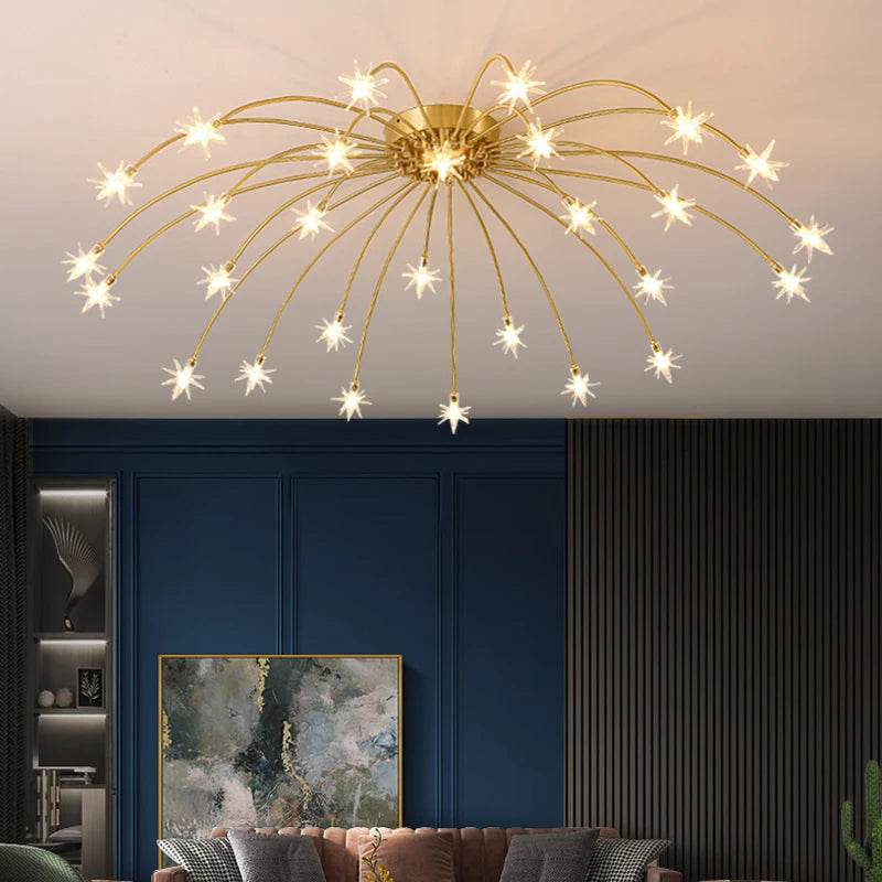 Modern minimalist nordic chandelier creative LED lighting