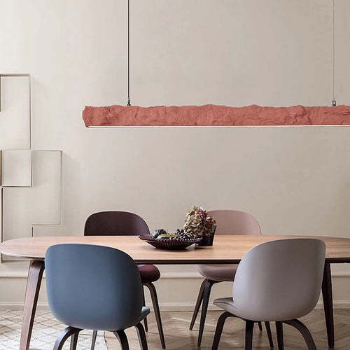 Nordic minimalist wabi sabi LED pendant light for bar or restaurant - vue 6 sur 15