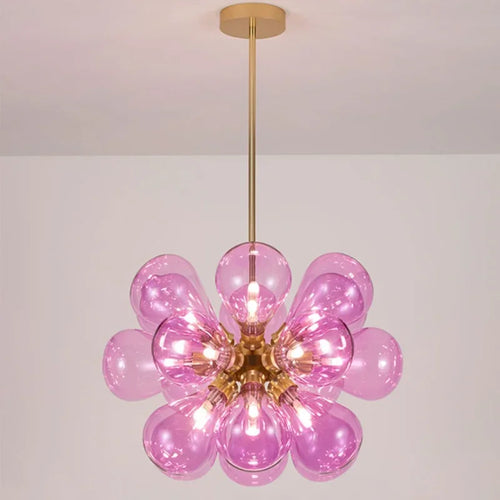 Modern glass designer pendant light for interior decoration - vue 4 sur 11