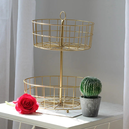 Decorative fruit baskets and bread bowl for kitchen and table