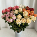 Artificial rose bouquet for wedding and garden decoration