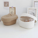 hand-woven multifunctional storage baskets