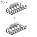 Japanese style wrought iron shelf wall storage rack