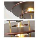 Solid wood retro flying saucer chandelier for bar and restaurant