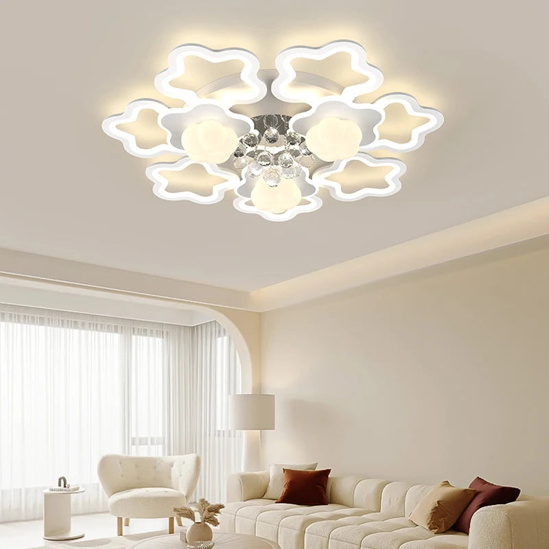 Modern pumpkin-style luxury crystal ceiling light 2024 for the whole house