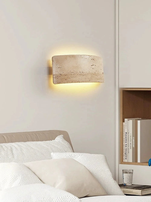 Wabi-sabi waterproof LED wall light for outdoor garden - vue 7 sur 8
