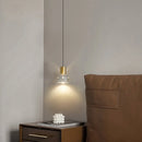 Transparent acrylic pendant light with natural adjustable cord