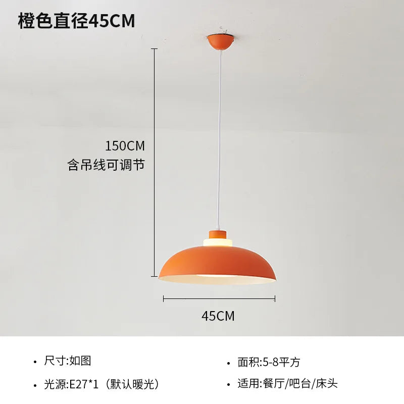 Nordic creative macaron LED UFO pendant light