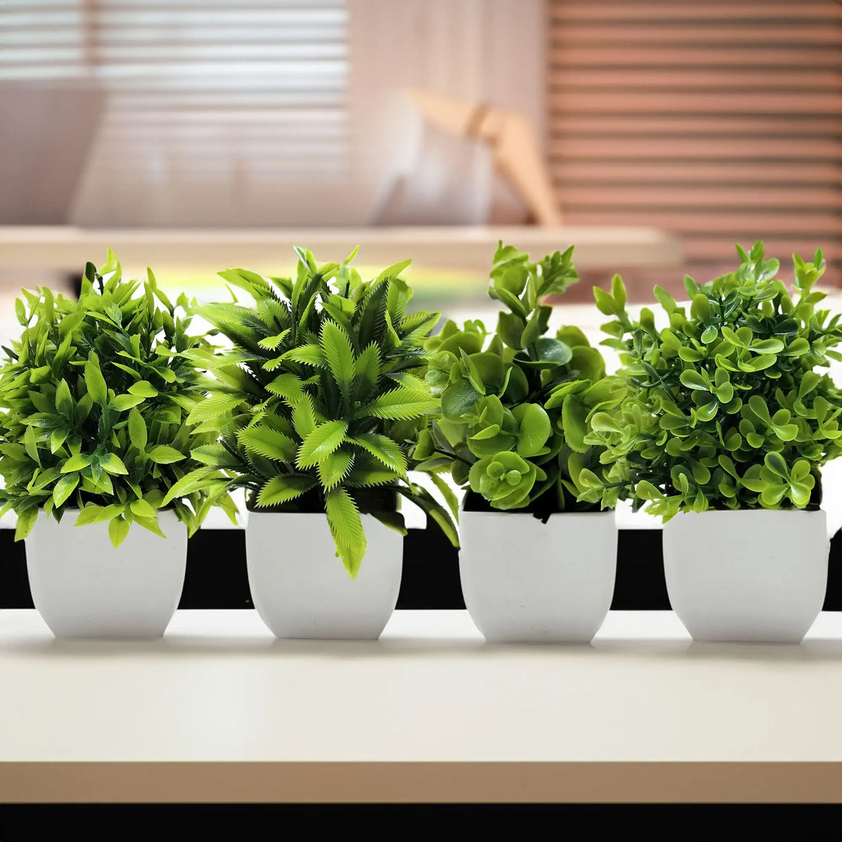 Artificial potted plant for office and garden decoration - vue 5 sur 45