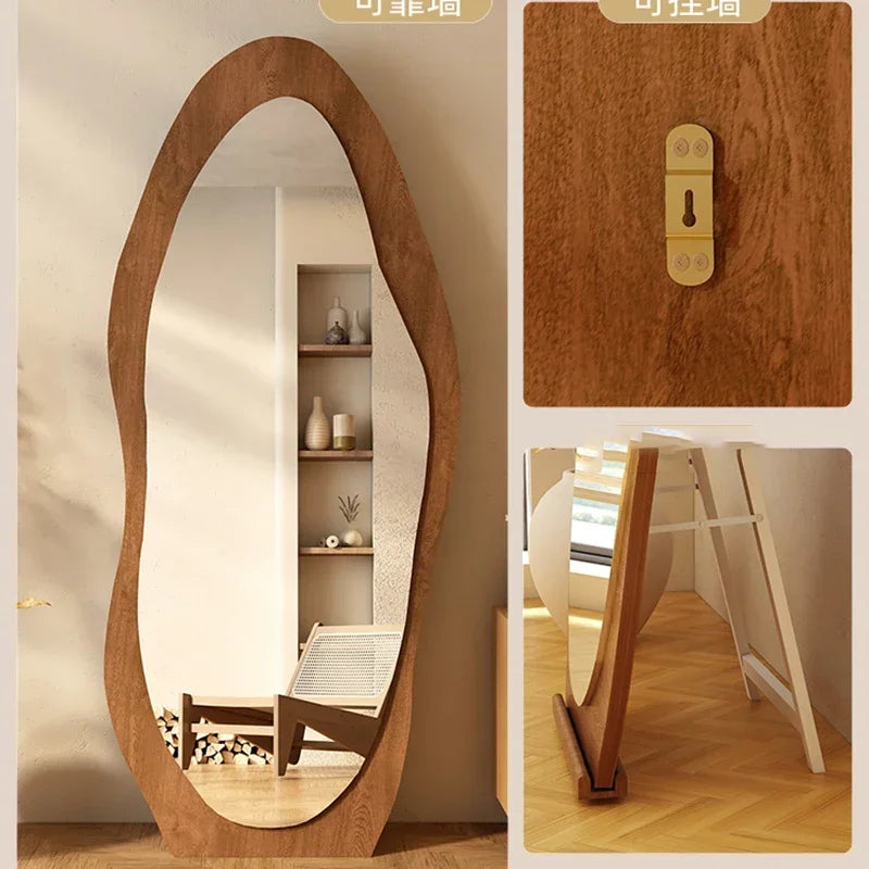 Decorative standing mirror for makeup and interior - vue 3 sur 15