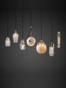 Suspended chandelier with new LED lamps 2023 for lighting
