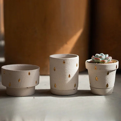 Nordic style ceramic succulent flower pot - vue 2 sur 10