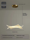 Creative luxury acrylic chandelier with decorative LED lighting